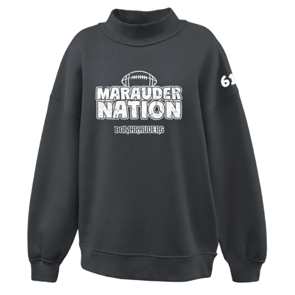 Marauder Nation Pennant Women's Juliet Mockneck