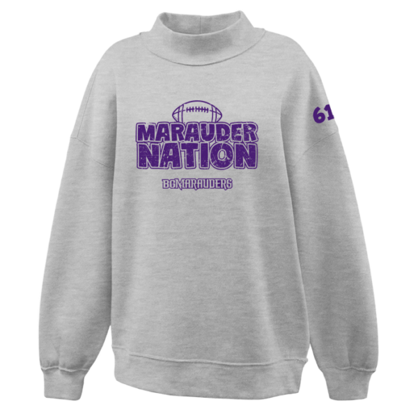 Marauder Nation Pennant Women's Juliet Mockneck