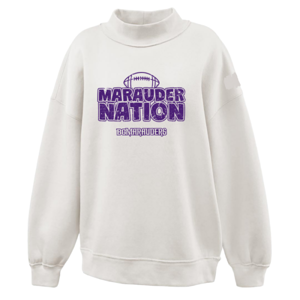 Marauder Nation Pennant Women's Juliet Mockneck