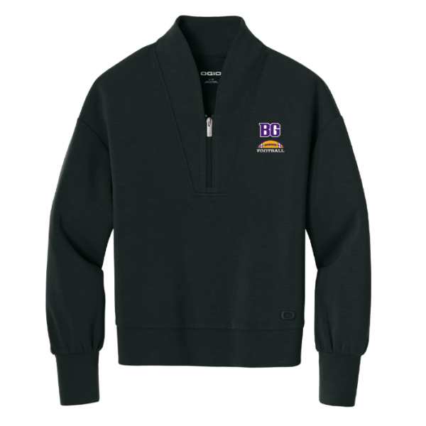 LOG861-BLACKTP OGIO Women's Transcend 1/4-Zip