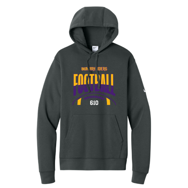 Stripe Football Nike Club Fleece Pullover Hoodie