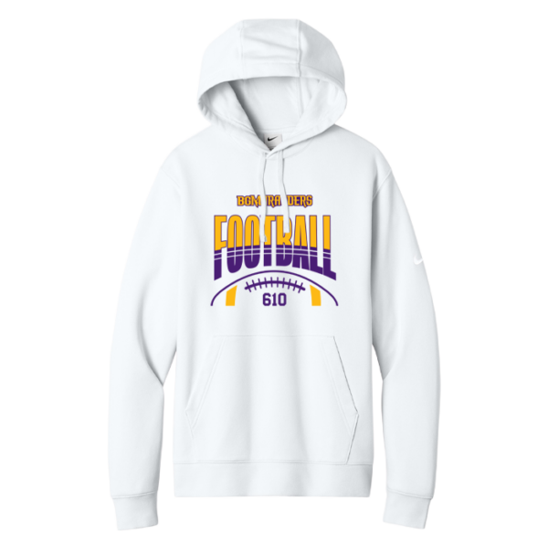 Stripe Football Nike Club Fleece Pullover Hoodie