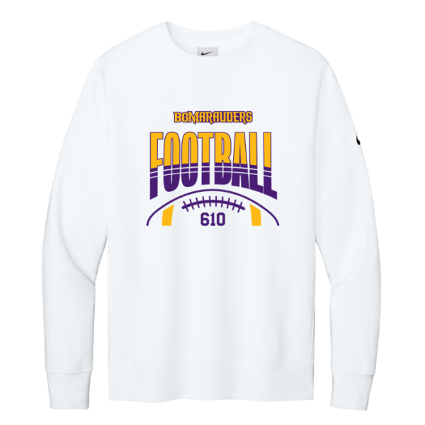 Stripe Football Nike Club Fleece Crew