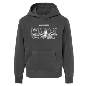 PRM1500Y-BLK-CHECKERED Checkered Game Day Independent Trading Youth Midweight Pigment-Dyed Hoodie