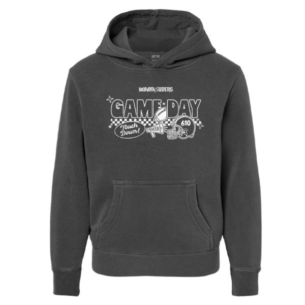 Checkered Game Day Independent Trading Youth Midweight Pigment-Dyed Hoodie