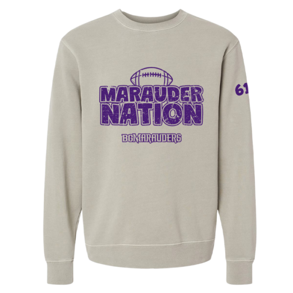 Marauder Nation Independent Trading Midweight Pigment-Dyed Crewneck