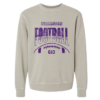 PRM3500-CEMENT-STRIPE Stripe Football Independent Trading Midweight Pigment-Dyed Crewneck