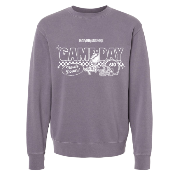 Checkered Game Day Independent Trading Midweight Pigment-Dyed Crewneck