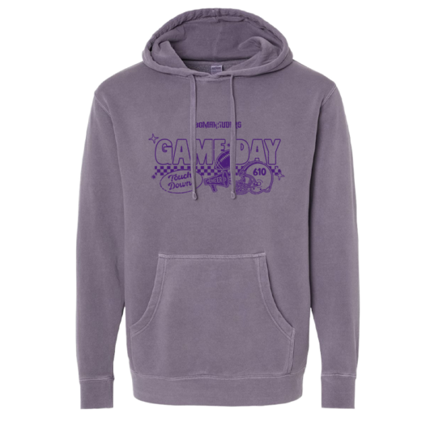 Checkered Game Day Independent Trading Midweight Pigment-Dyed Hoodie