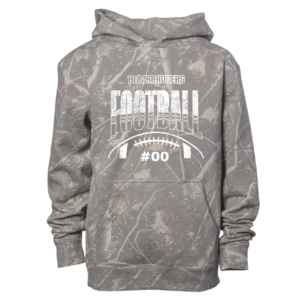 SS4001Y-STRIPED Stripe Football Independent Trading Youth Deadwood Tree Camo Midweight Hoodie