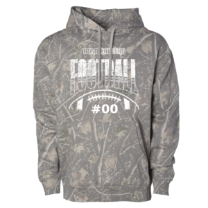 SS4500-STRIPED Stripe Football Independent Trading Deadwood Tree Camo Midweight Hoodie