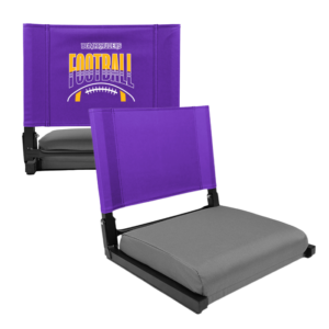 Stripe Football Steel Frame Stadium Chair